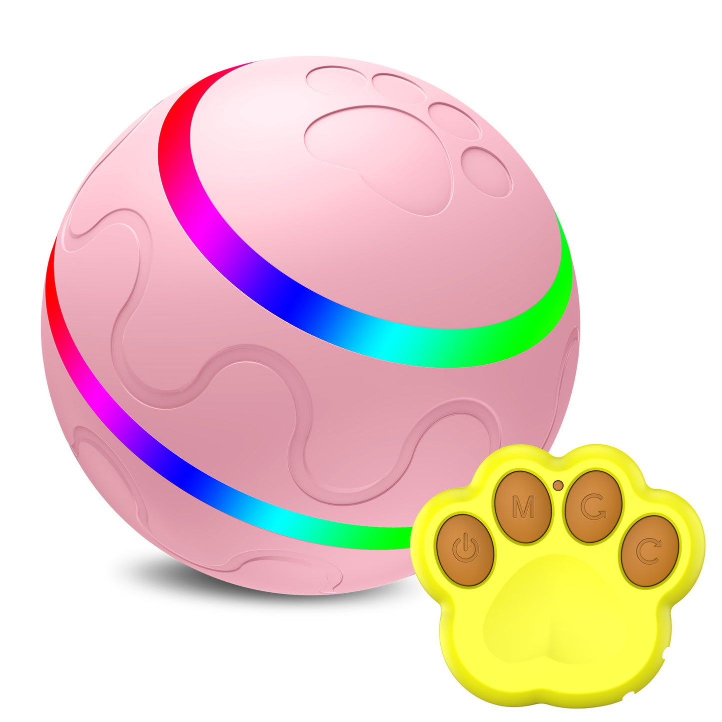 Intelligent Interactive Cat Ball Toy - USB Rechargeable 360° Rotating Robotic Pet Toy