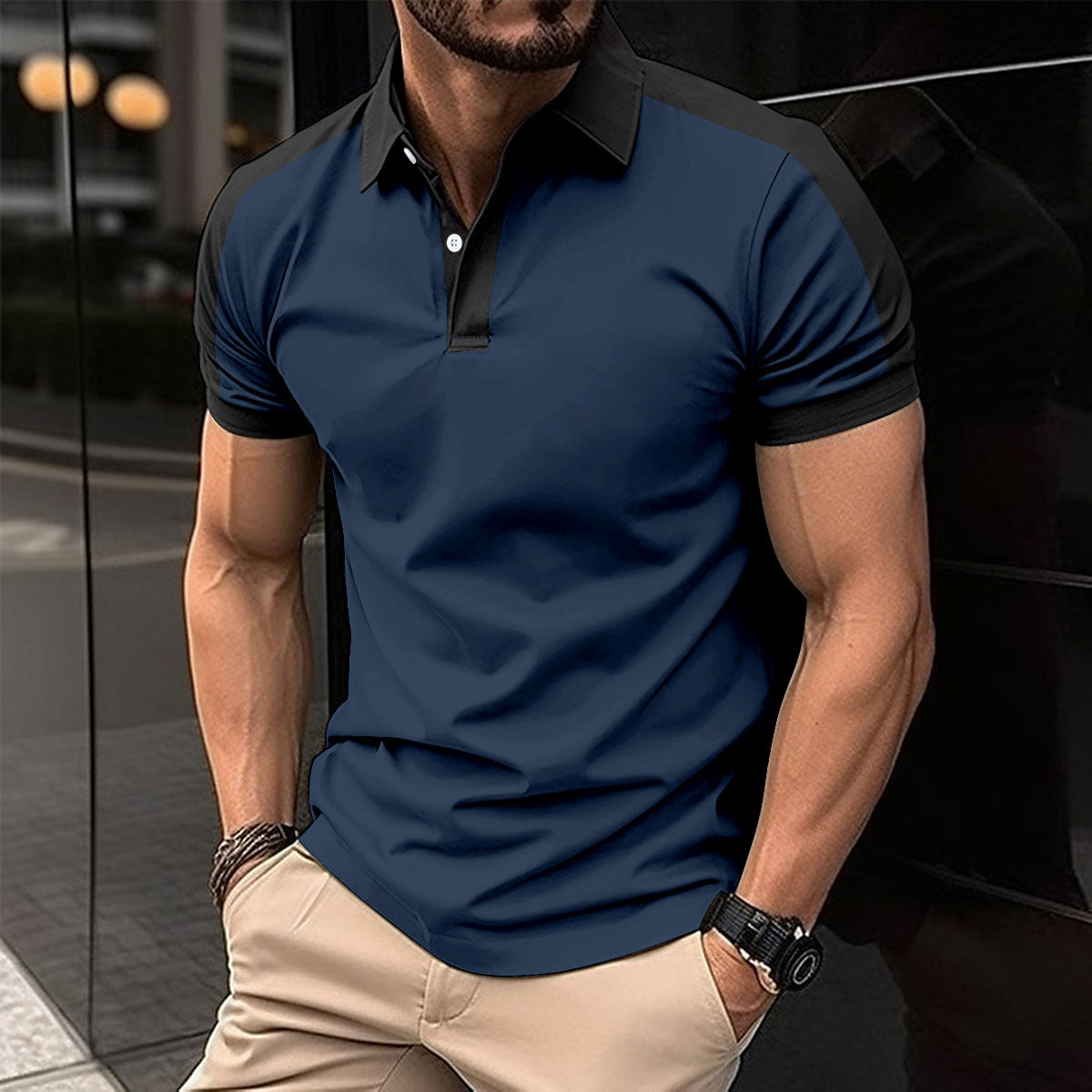 Trend Ritual™ Signature Summer Polo - Premium Cotton-Blend Business Casual Shirt