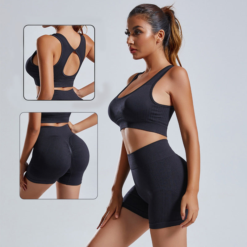 Seamless Sculpt & Flow 2-Piece Yoga Set