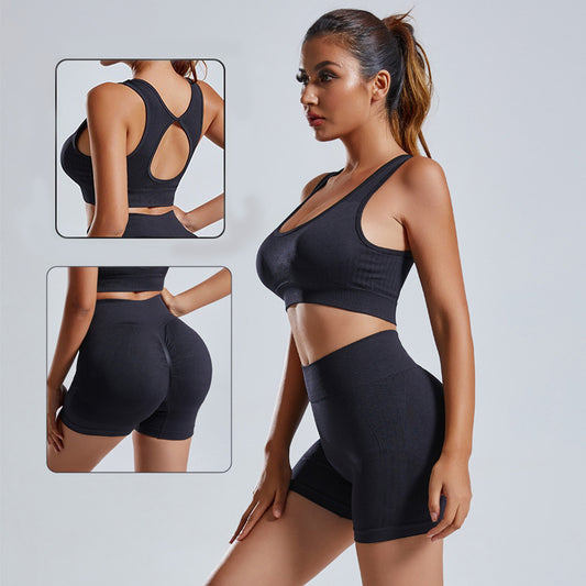 Seamless Sculpt & Flow 2-Piece Yoga Set