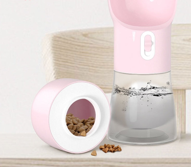 Trend Ritual™ Adventure Pet Bottle - Portable Water & Snack Dispenser for Dogs & Cats