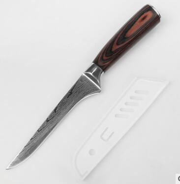 KuroHagane™ Damascus-Style Kitchen Knife Set | Professional 7Cr17 Stainless Steel