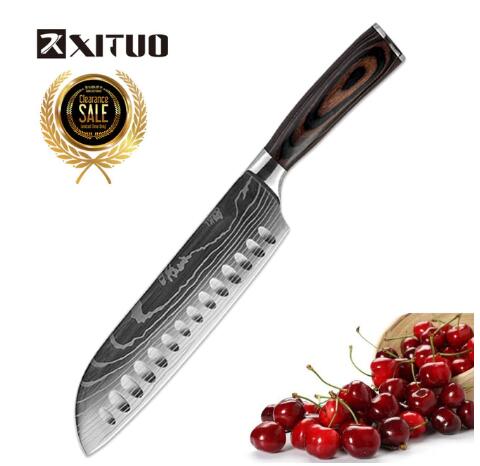 KuroHagane™ Damascus-Style Kitchen Knife Set | Professional 7Cr17 Stainless Steel