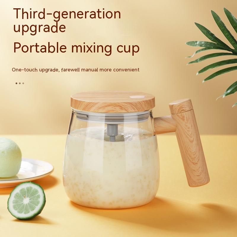 VortexGlass™ 400ml Self-Stirring Mug | High-Speed Electric Mixing Cup