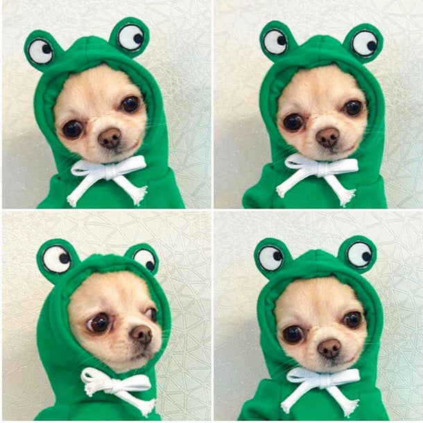 Cute Fruit-Themed Puppy Hoodie - Thick Fleece Winter Coat for Small Dogs & Cats