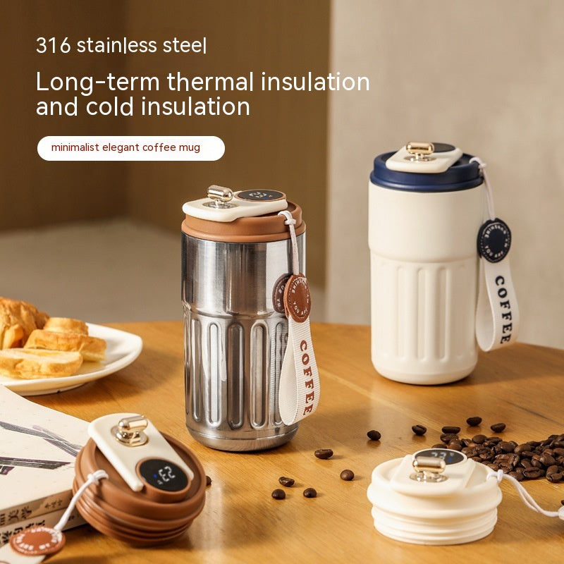 Trend Ritual™ Smart Thermal Bottle - 450ml LED Temperature Display Coffee Mug
