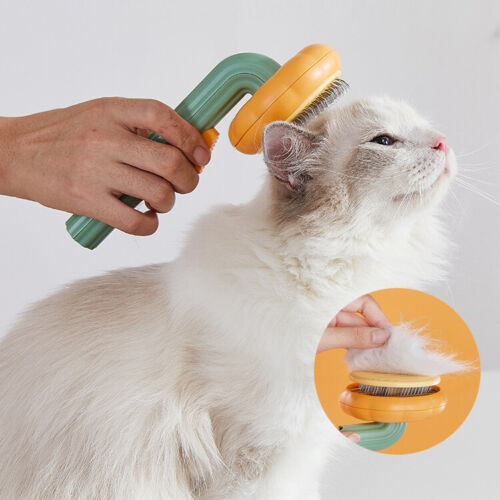 Trend Ritual Self-Cleaning Pumpkin Brush | Gentle Pet Grooming Tool