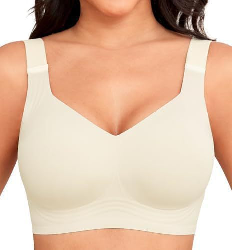 AuraSilk™ Full-Coverage Wireless Bra – Ultra-Comfort Everyday Ice Silk Bralette