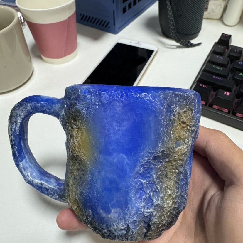 Trend Ritual™ Ethereal Geode Resin Mug - 400ml Handcrafted Mineral Crystal Cup