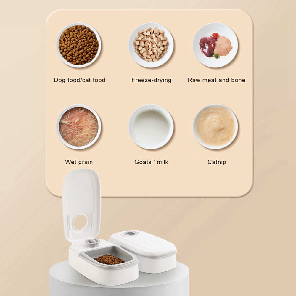 TimeFeed™ Automatic Smart Pet Feeder – Programmable 2-in-1 Timed Food Dispenser