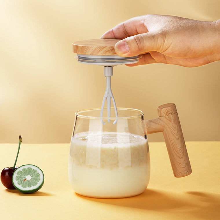 VortexGlass™ 400ml Self-Stirring Mug | High-Speed Electric Mixing Cup