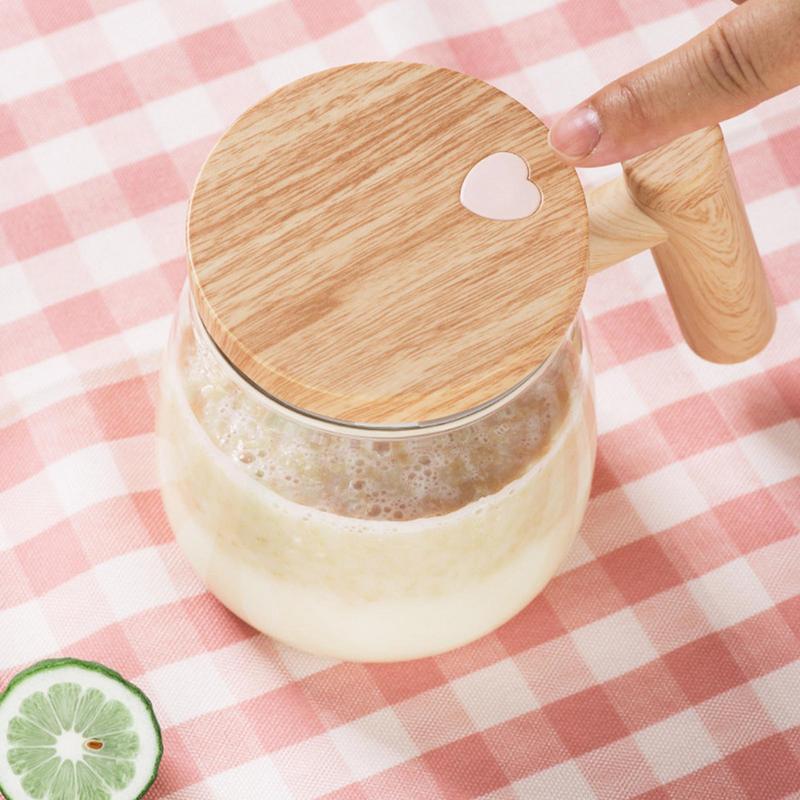 VortexGlass™ 400ml Self-Stirring Mug | High-Speed Electric Mixing Cup