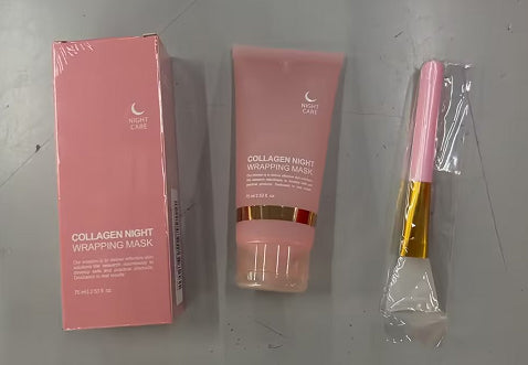 Luminous Collagen Peel-Off Mask - Deep Hydration & Anti-Wrinkle Night Mask with Applicator