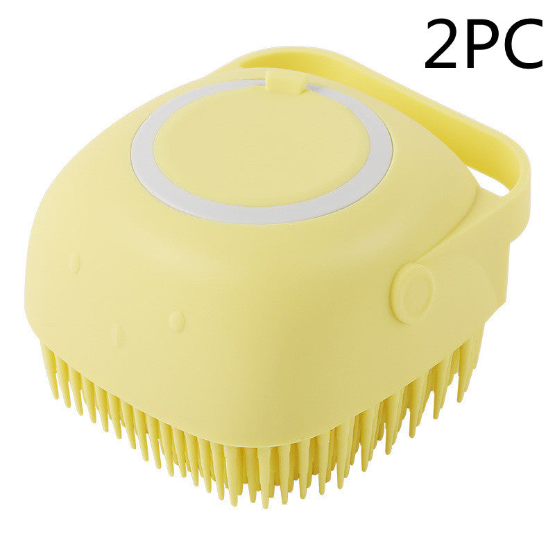 SudsyPaws™ 2-in-1 Silicone Massage & Shampoo-Dispensing Pet Brush