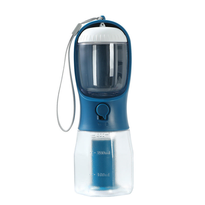 AdventurePup™ 3-in-1 Portable Travel Bottle – Water, Food & Waste Bag Dispenser