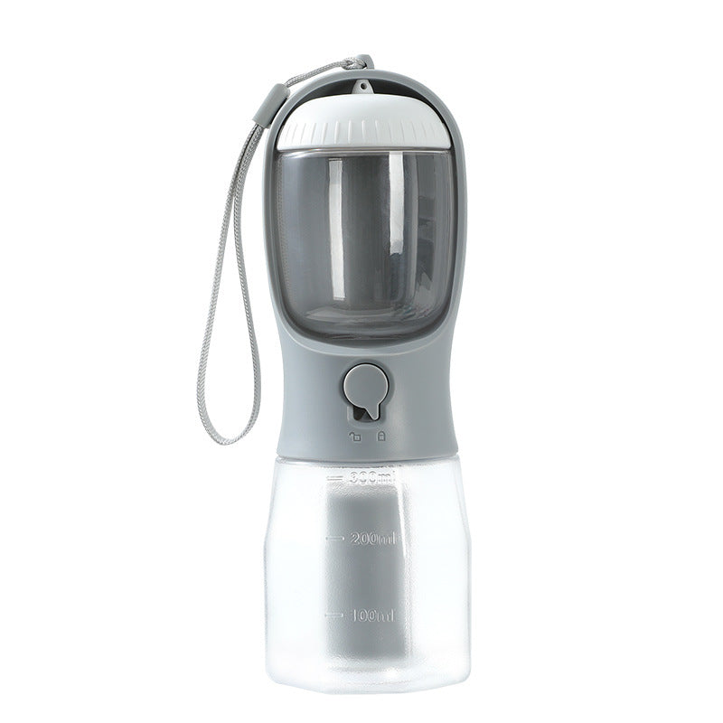 AdventurePup™ 3-in-1 Portable Travel Bottle – Water, Food & Waste Bag Dispenser