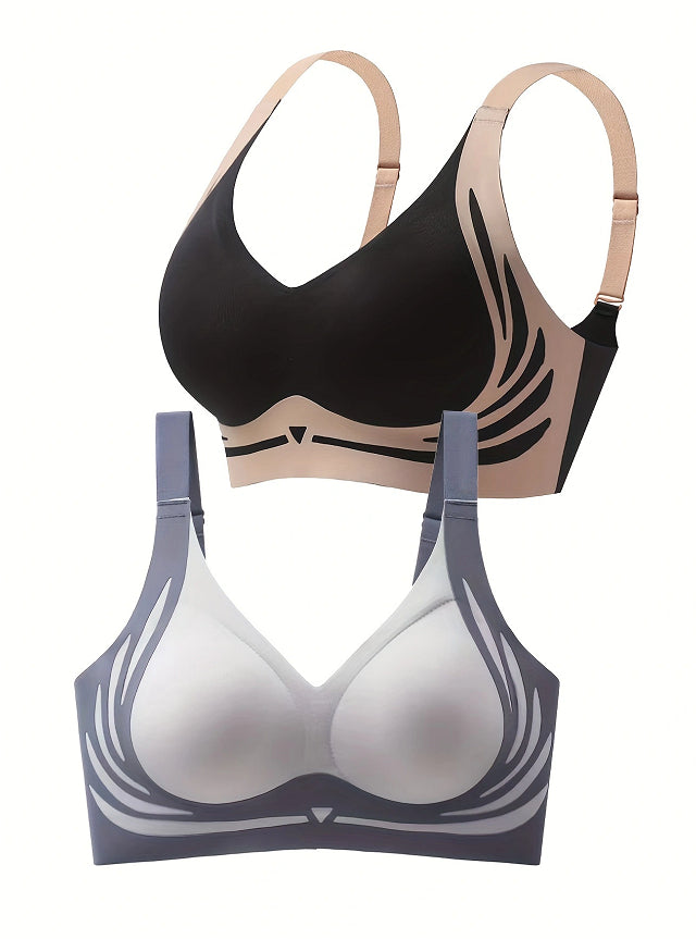 Pro-Lift Seamless Running Bra – Fixed Cup Wireless Support