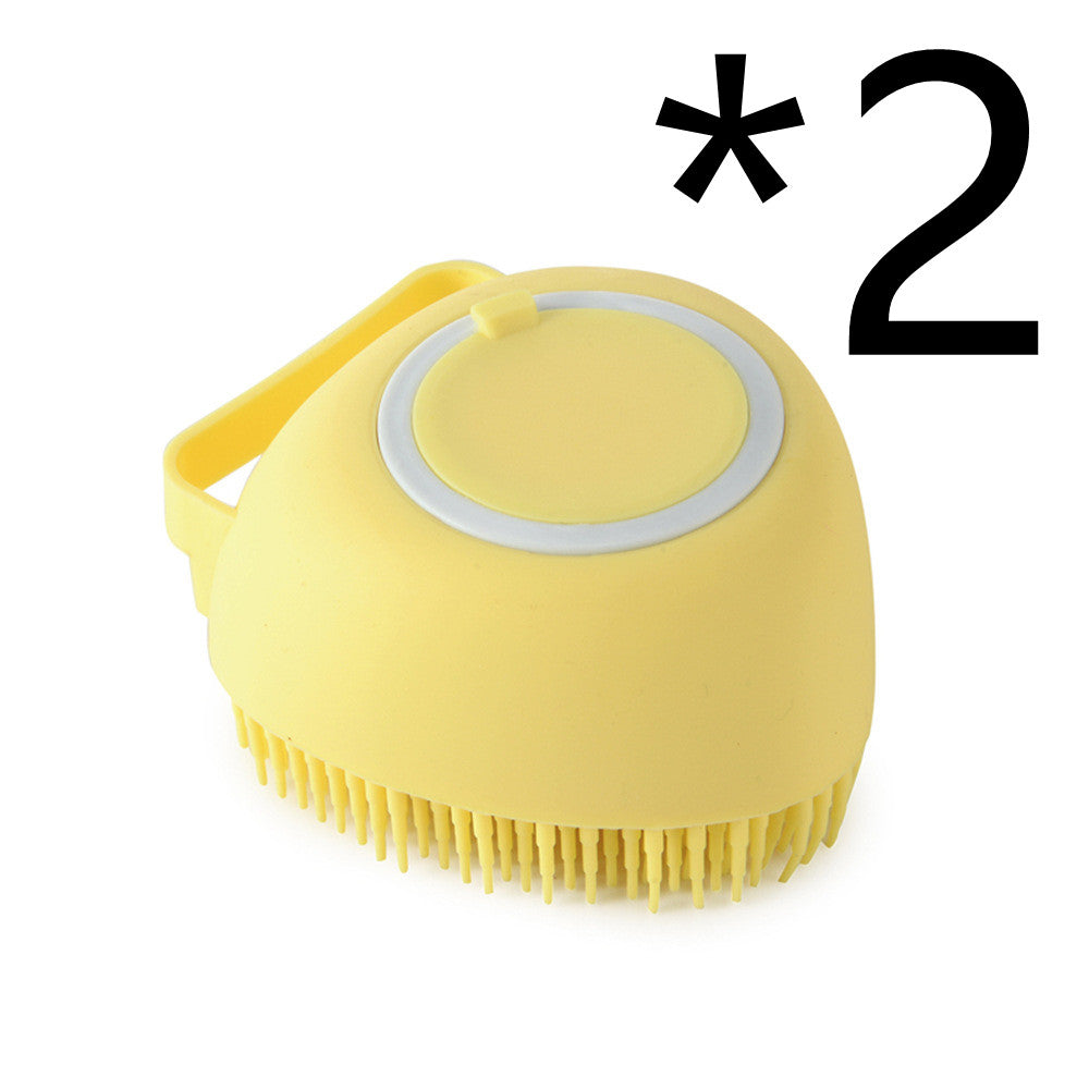 SudsyPaws™ 2-in-1 Silicone Massage & Shampoo-Dispensing Pet Brush