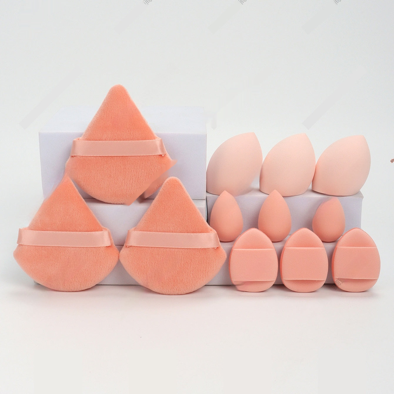 12-Piece Premium Makeup Sponge Set - Professional Beauty Blenders for Foundation & Powder
