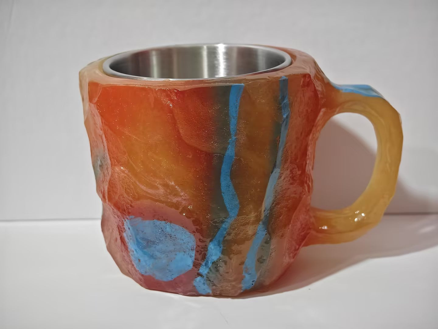 Trend Ritual™ Ethereal Geode Resin Mug - 400ml Handcrafted Mineral Crystal Cup