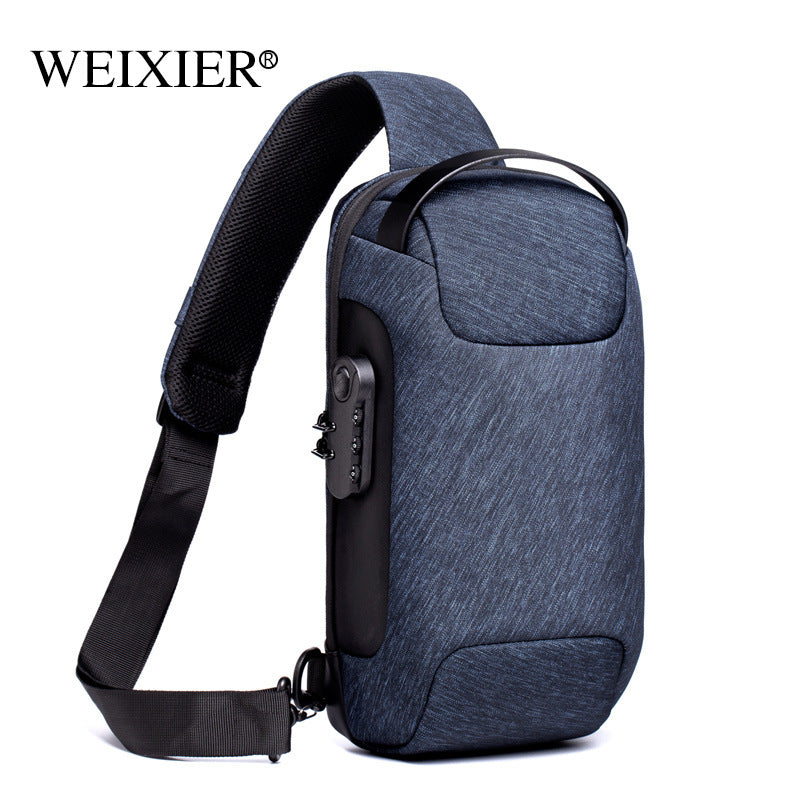 Trend Ritual™ Nomad Anti-Theft Sling Bag - Waterproof Crossbody with USB Charging