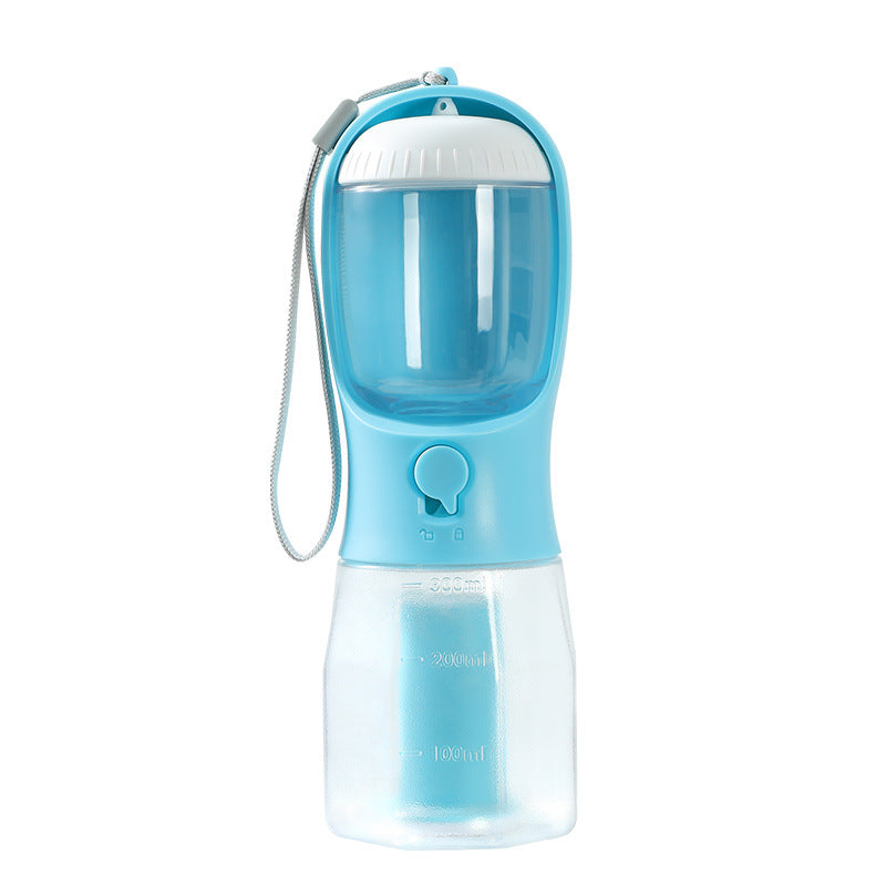 AdventurePup™ 3-in-1 Portable Travel Bottle – Water, Food & Waste Bag Dispenser