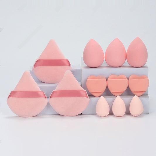 12-Piece Premium Makeup Sponge Set - Professional Beauty Blenders for Foundation & Powder