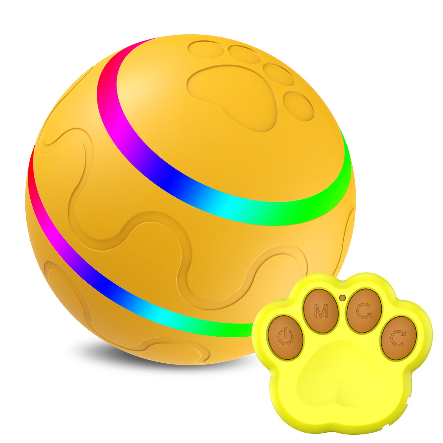 Intelligent Interactive Cat Ball Toy - USB Rechargeable 360° Rotating Robotic Pet Toy
