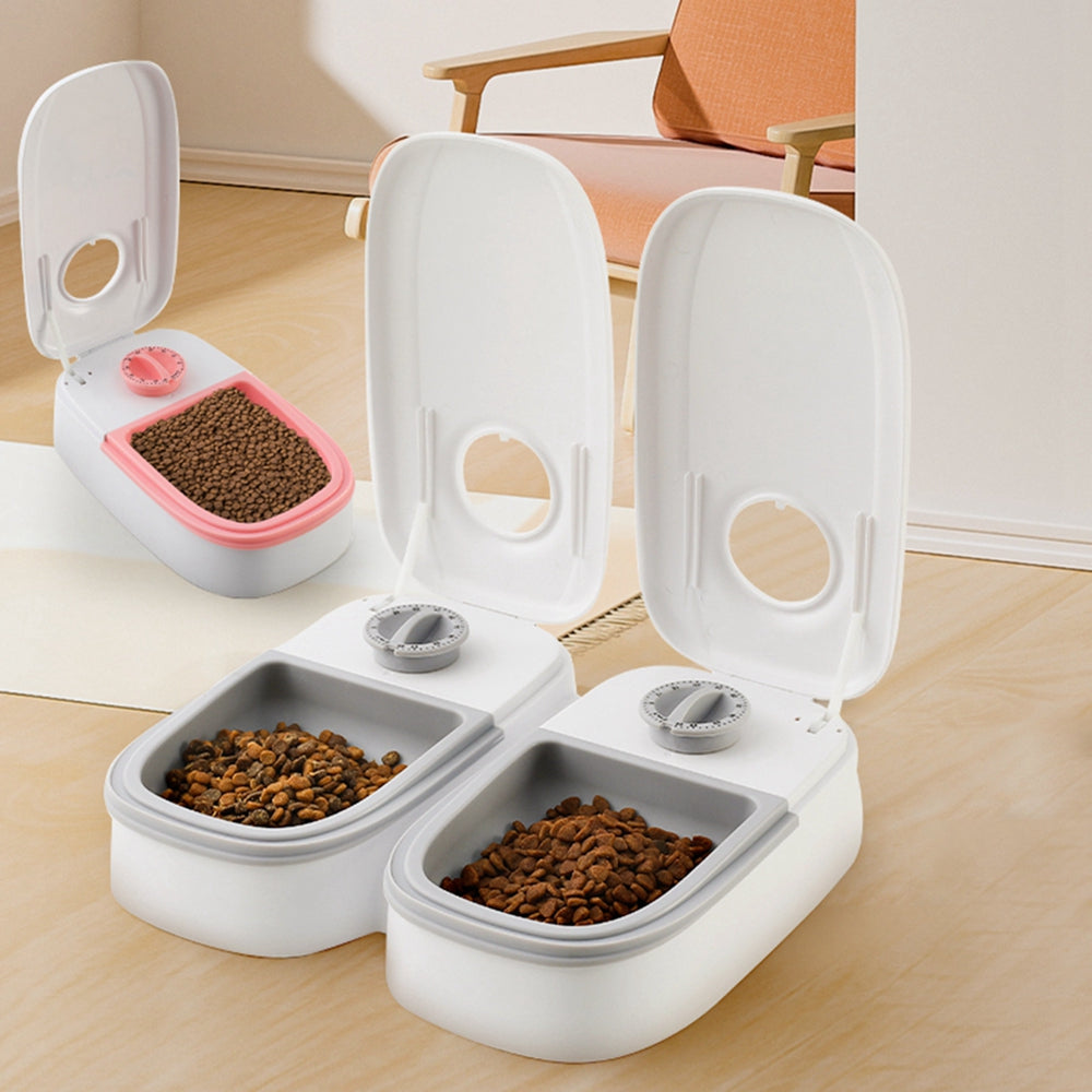 TimeFeed™ Automatic Smart Pet Feeder – Programmable 2-in-1 Timed Food Dispenser