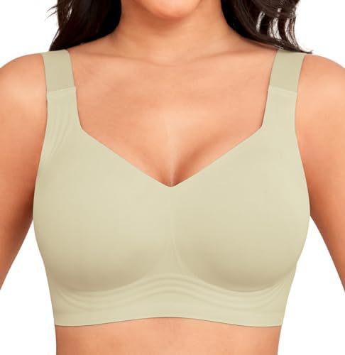 AuraSilk™ Full-Coverage Wireless Bra – Ultra-Comfort Everyday Ice Silk Bralette
