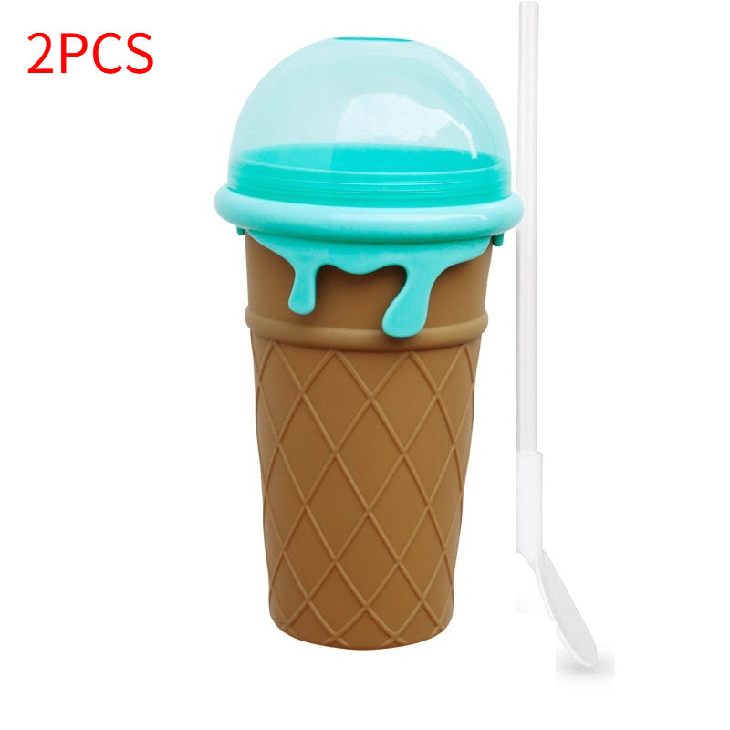 Trend Ritual™ Magic Slushy Maker Cup - 500ml Quick-Freeze Smoothie Squeeze Cup