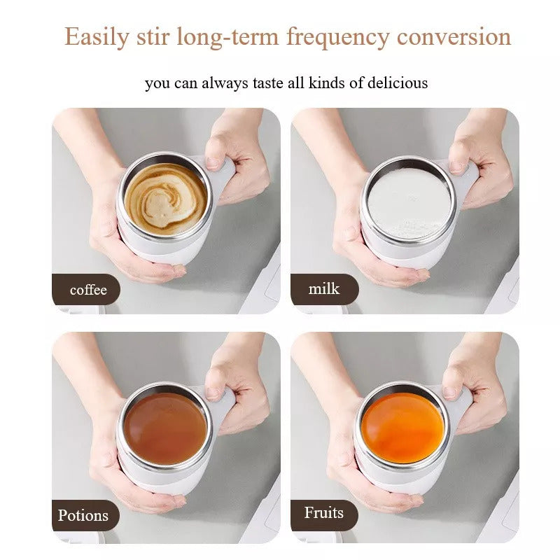 Trend Ritual™ Pro Automatic Self-Stirring Coffee Mug - Magnetic Rotating Tech