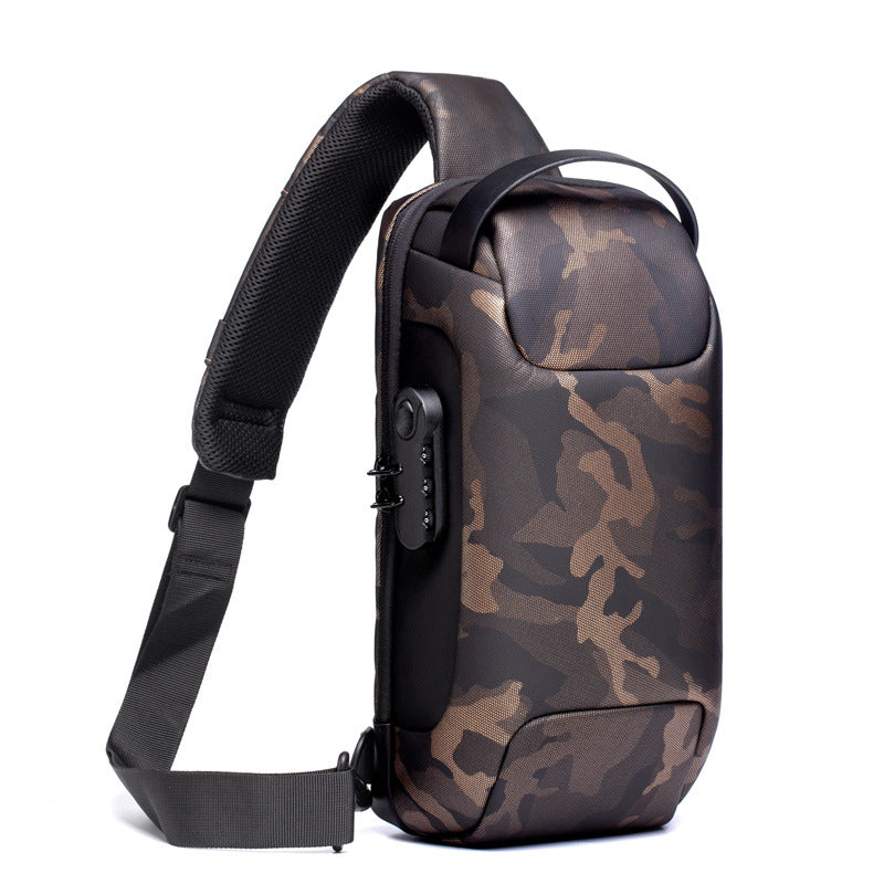Trend Ritual™ Nomad Anti-Theft Sling Bag - Waterproof Crossbody with USB Charging