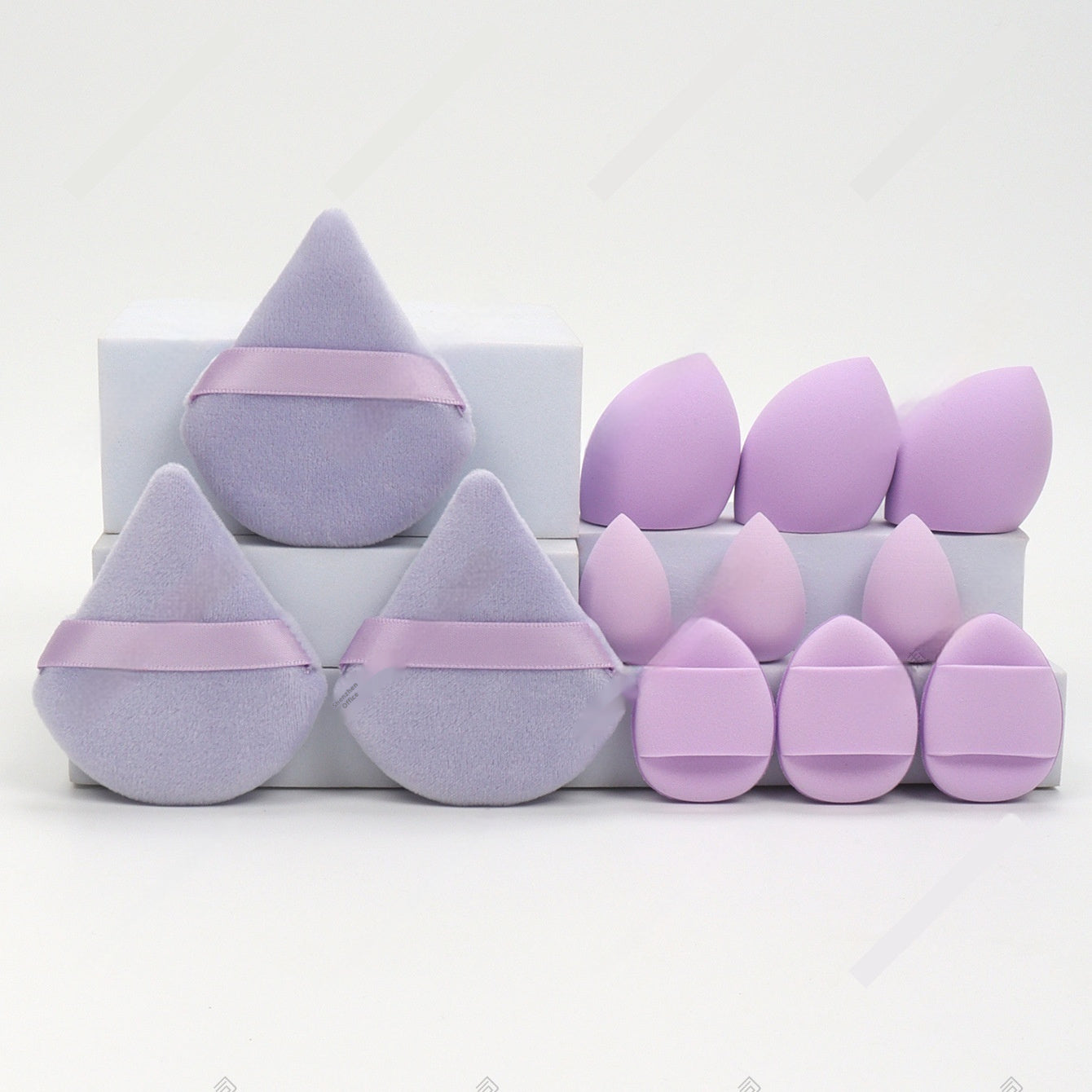 12-Piece Premium Makeup Sponge Set - Professional Beauty Blenders for Foundation & Powder