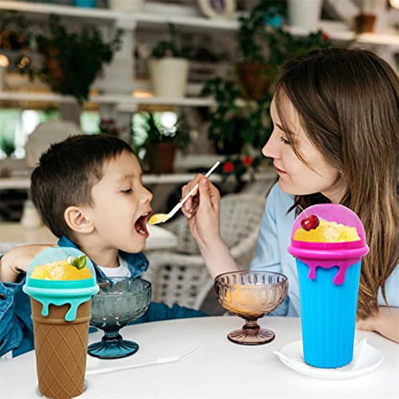 Trend Ritual™ Magic Slushy Maker Cup - 500ml Quick-Freeze Smoothie Squeeze Cup