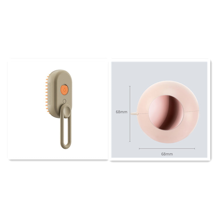Mist & Massage™ 3-in-1 Pet Steam Brush – Electric Anti-Static Grooming & Deshedding Tool
