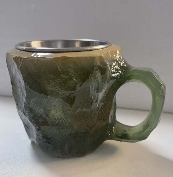 Trend Ritual™ Ethereal Geode Resin Mug - 400ml Handcrafted Mineral Crystal Cup