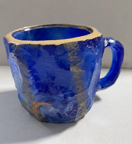 Trend Ritual™ Ethereal Geode Resin Mug - 400ml Handcrafted Mineral Crystal Cup