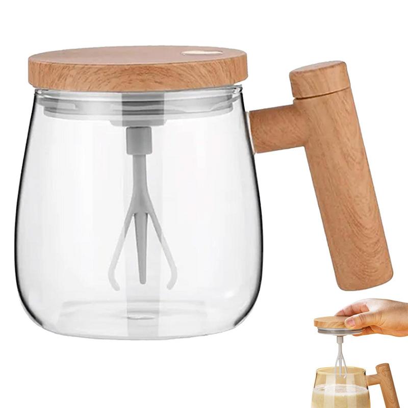 VortexGlass™ 400ml Self-Stirring Mug | High-Speed Electric Mixing Cup