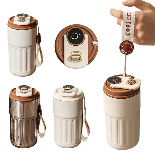Trend Ritual™ Smart Thermal Bottle - 450ml LED Temperature Display Coffee Mug