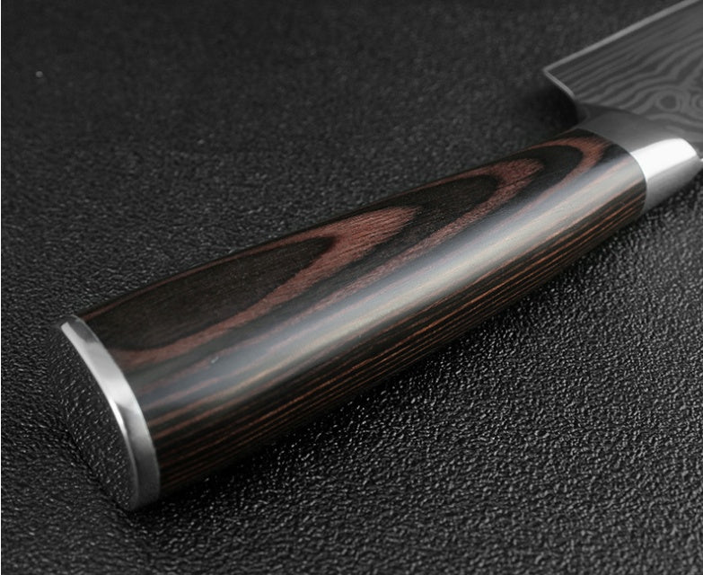 KuroHagane™ Damascus-Style Kitchen Knife Set | Professional 7Cr17 Stainless Steel