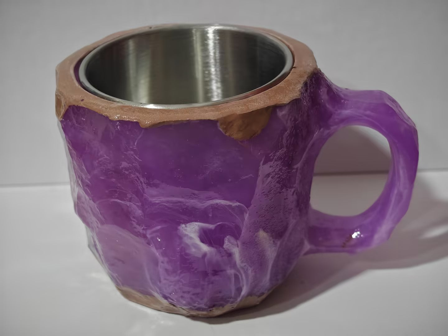 Trend Ritual™ Ethereal Geode Resin Mug - 400ml Handcrafted Mineral Crystal Cup