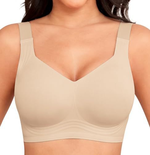 AuraSilk™ Full-Coverage Wireless Bra – Ultra-Comfort Everyday Ice Silk Bralette