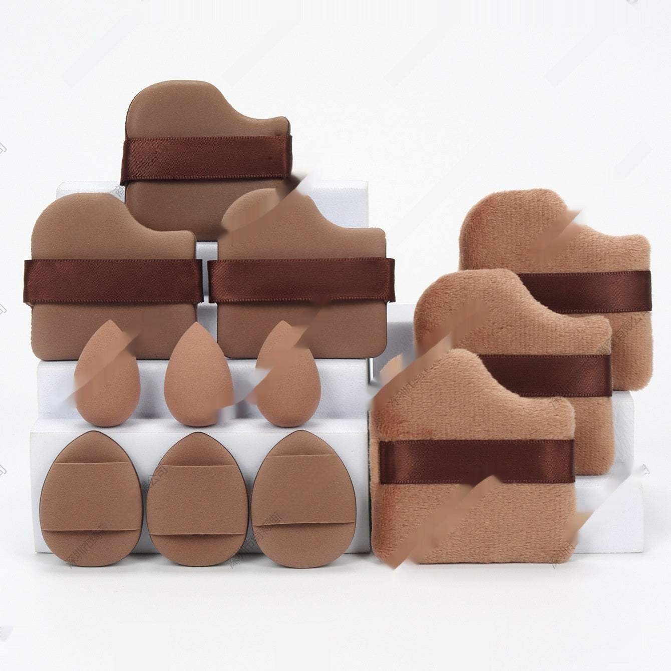 12-Piece Premium Makeup Sponge Set - Professional Beauty Blenders for Foundation & Powder