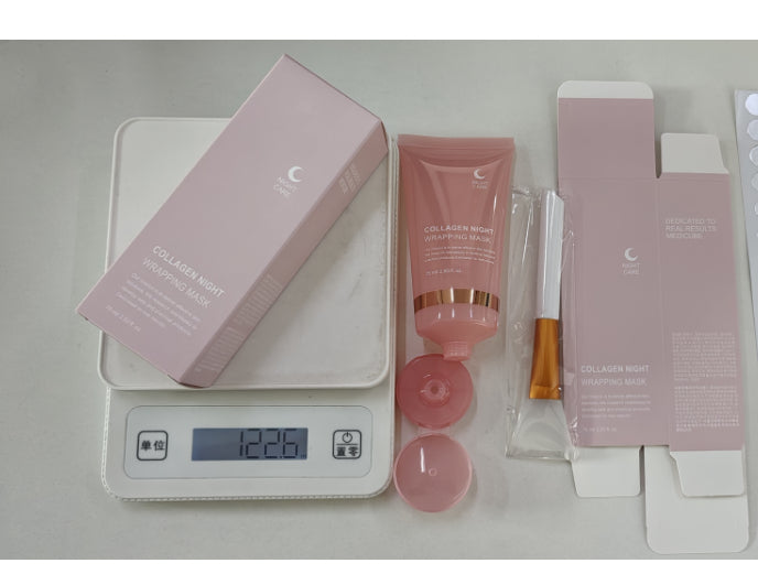 Luminous Collagen Peel-Off Mask - Deep Hydration & Anti-Wrinkle Night Mask with Applicator