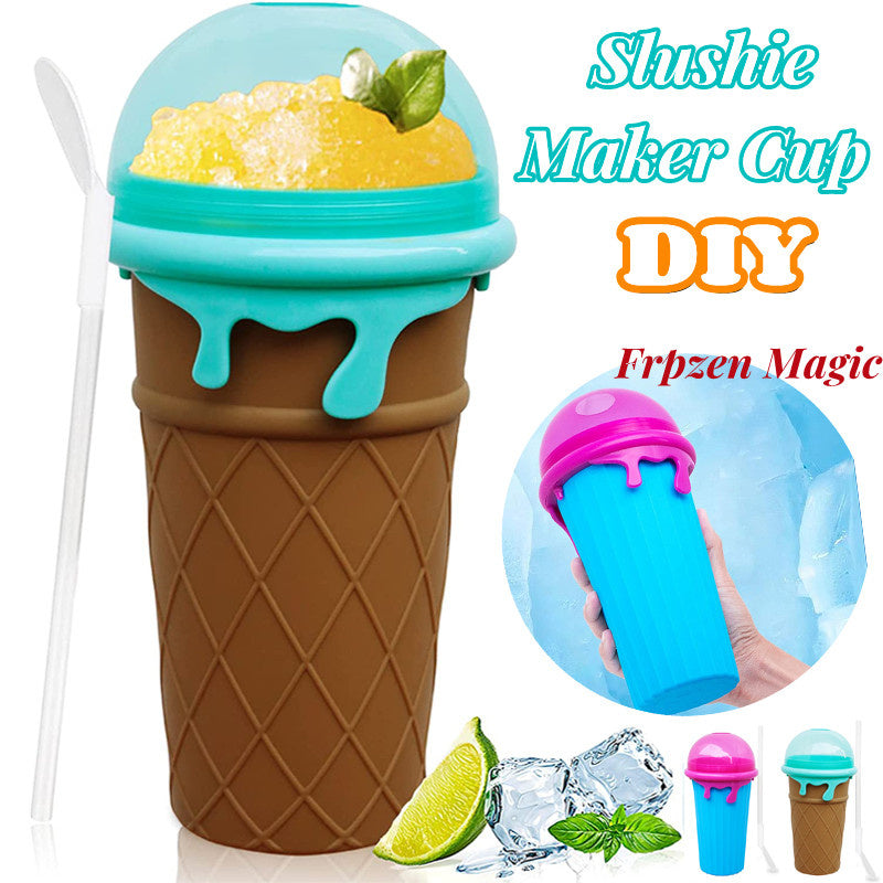 Trend Ritual™ Magic Slushy Maker Cup - 500ml Quick-Freeze Smoothie Squeeze Cup
