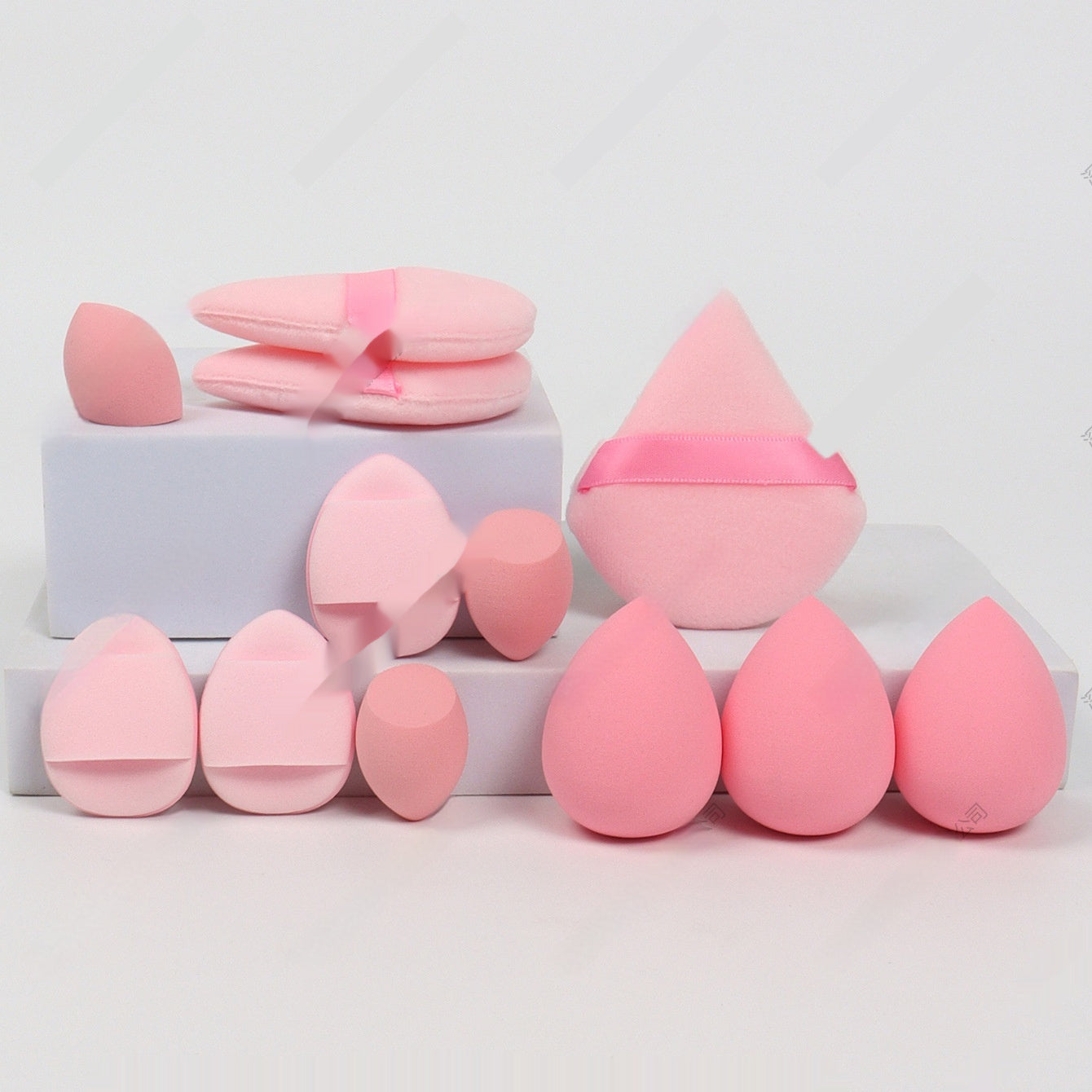 12-Piece Premium Makeup Sponge Set - Professional Beauty Blenders for Foundation & Powder