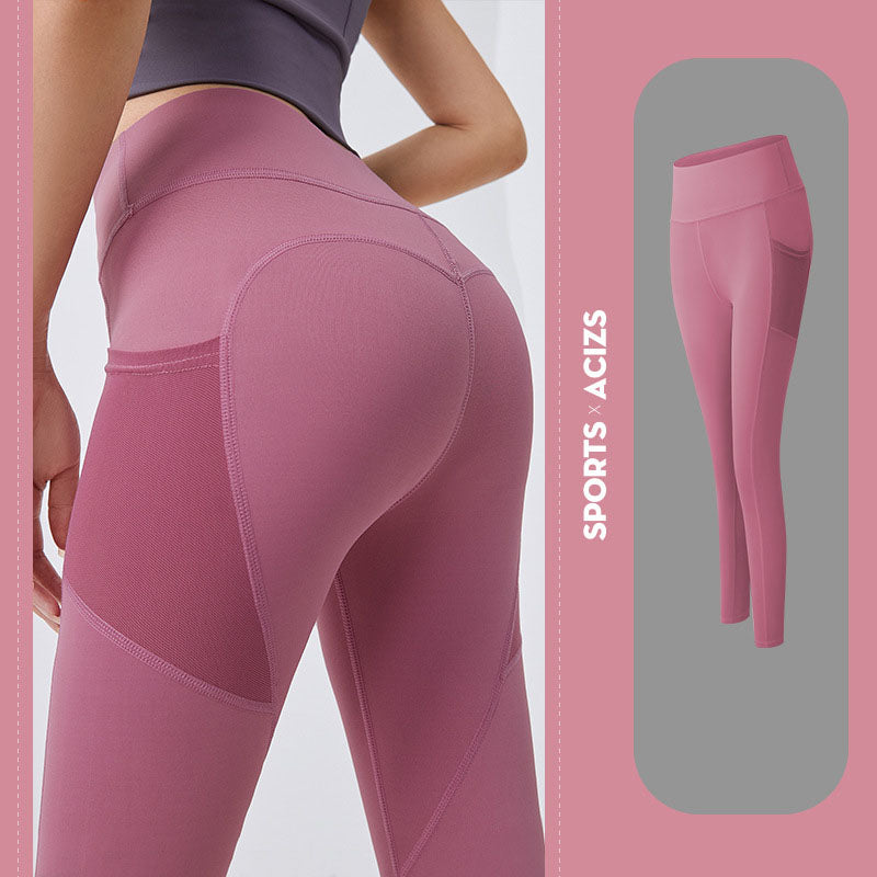 High-Waisted Tummy Control Yoga Pants with Pockets – Trend Ritual Essentials