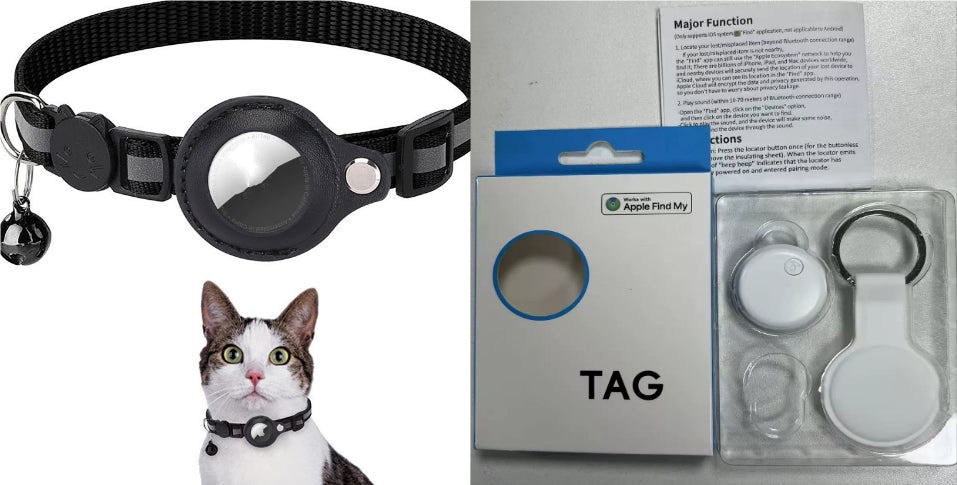 Trend Ritual™ Reflective AirTag Pet Collar - Waterproof GPS Tracking Case