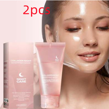 Luminous Collagen Peel-Off Mask - Deep Hydration & Anti-Wrinkle Night Mask with Applicator